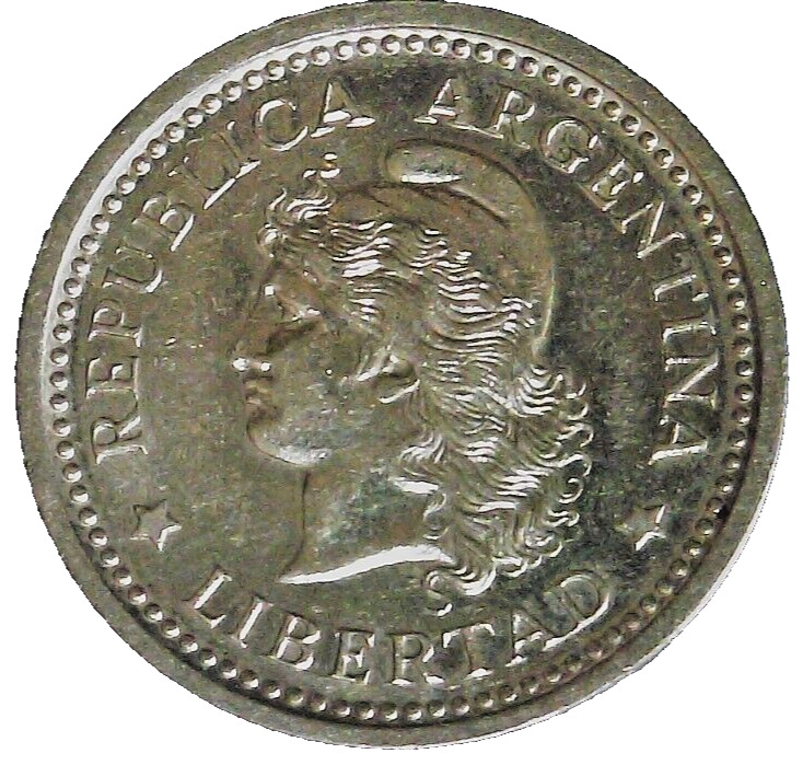 Read more about the article Argentina 1957 1 Peso Coin | Phrygian cap | KM57 | Minted in Buenos Aires | 118M