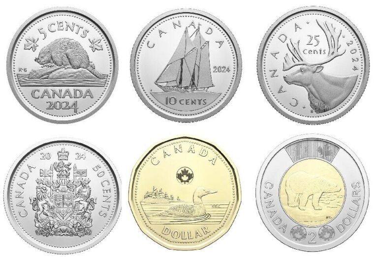 Read more about the article 2024 CANADA KING CHARLES III SET OF SIX FIRST STRIKE UNCIRCULATED COINS