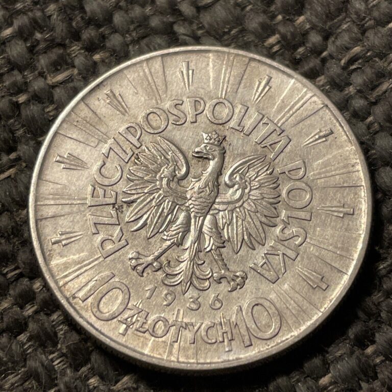 Read more about the article 1936 10 Zlotych Silver Coin Poland – piludski