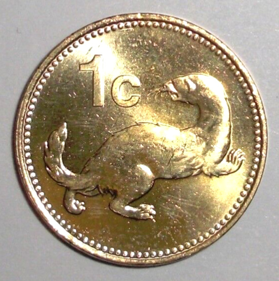 Read more about the article 1998 Malta 1 cent Coin Common Weasel Ferret Animal Wildlife