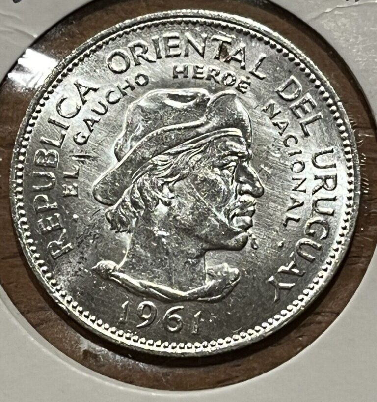 Read more about the article 1961 Uruguay 10 Pesos Silver Coin  AU/Uncirculated  High Value World Coin