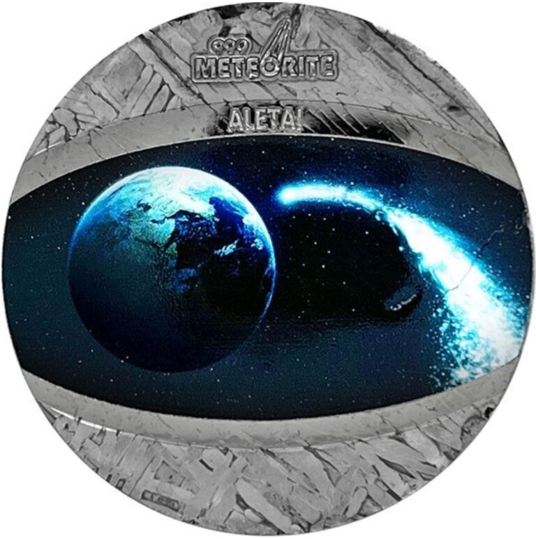 Read more about the article 2022 Niue Aletai Meteorite Coin .999 1ozt Meteorite Colored Coin