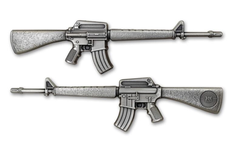 Read more about the article 2024 Chad 10 000 Francs 2-oz Silver M16 Rifle Antiqued Coin with Mintage 1500