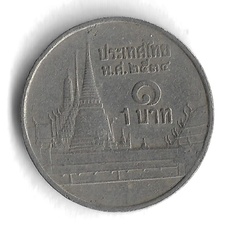 Read more about the article 2534 (1991) Thailand 1 Baht World Coin – Y# 183