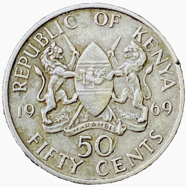 Read more about the article 1969 KENYA Coin 50 Cents African Coins KM# 4 FREE SHIP EXACT COIN SHOWN