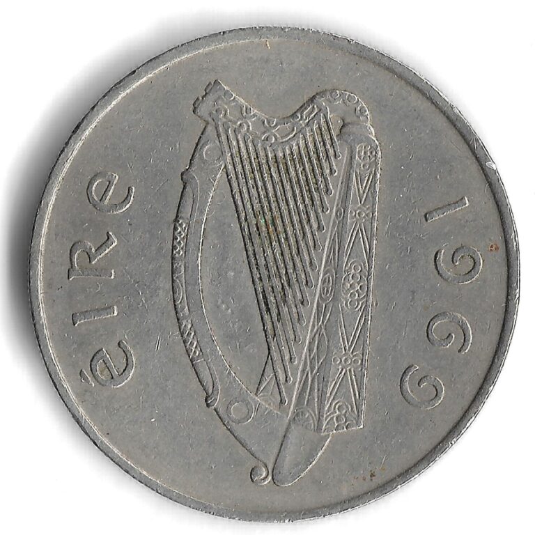 Read more about the article 1969 Ireland 10 Pence World Coin – KM# 23