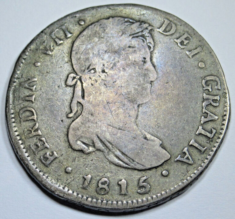 Read more about the article 1815 Guatemala Silver 4 Reales Antique Spanish Colonial 1800’s Pirate Coin