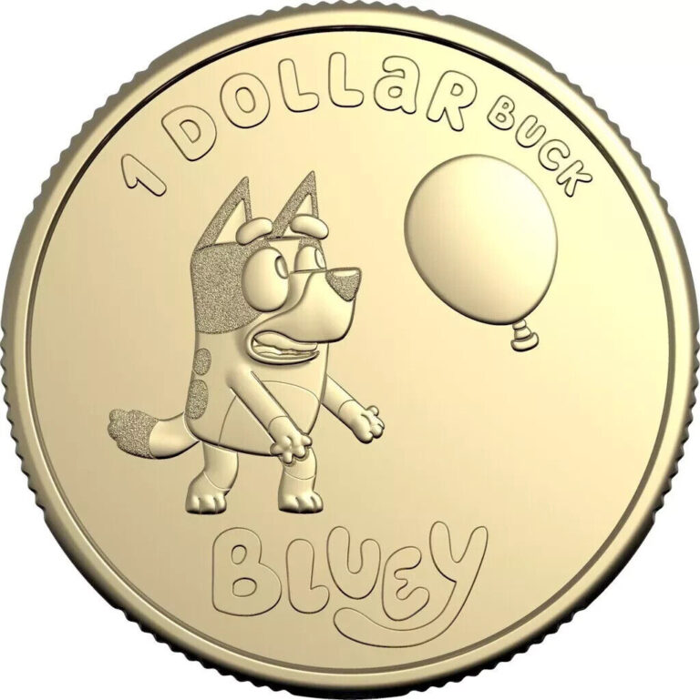 Read more about the article Australia 2024 : Bluey with Balloon $1.00 Coin. Uncirculated