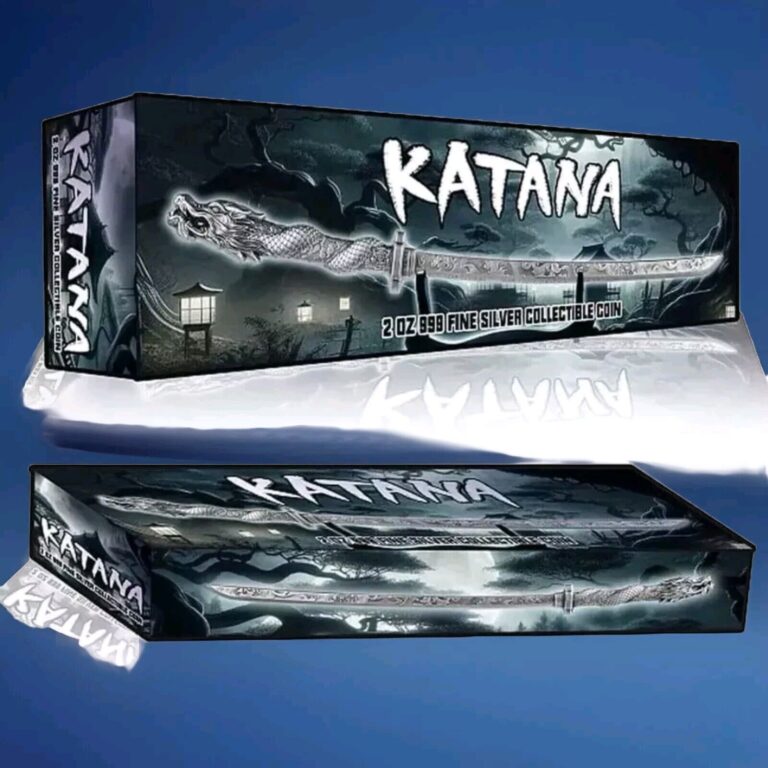 Read more about the article SEALED 2024 Chad Katana Sword 2 oz .999 Silver Coin POTENTIAL GOLD VERSION!