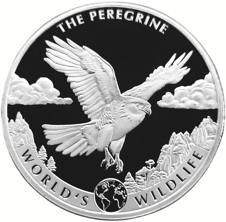 Read more about the article 2024 Peregrine Falcon 1 oz Silver Coin BU – Republic of Congo