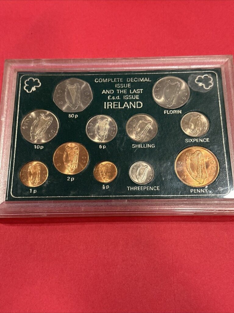 Read more about the article IRELAND IRISH EIRE 11 COINS SET 1968 and 1971 VERY RARE SCARCE