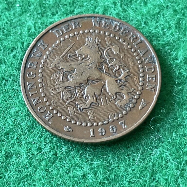 Read more about the article 🇳🇱🇳🇱🇳🇱1907 Netherlands 1 Cent Coin Crown  P7