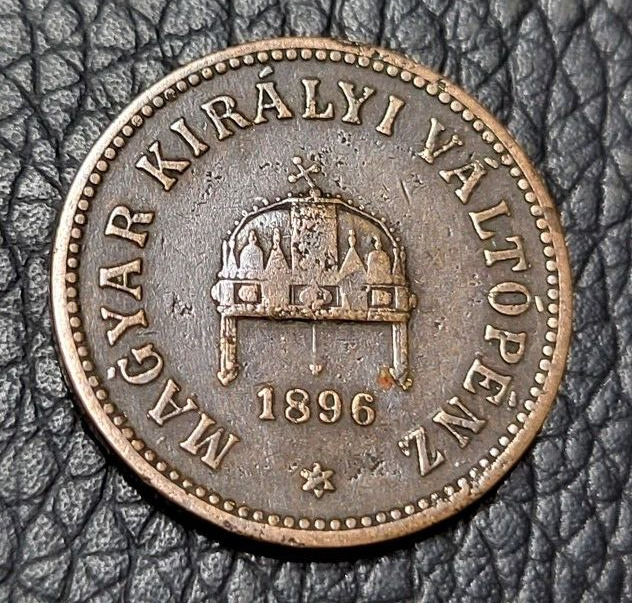 Read more about the article 1896 Hungary 2 Fillér Coin