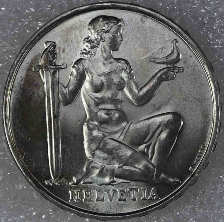 Read more about the article Switzerland 5 Francs 1936 War bond Silver Coin  [476