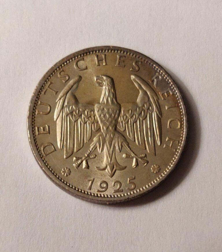 Read more about the article 1925 GERMANY 2 REICHMARK SILVER COIN