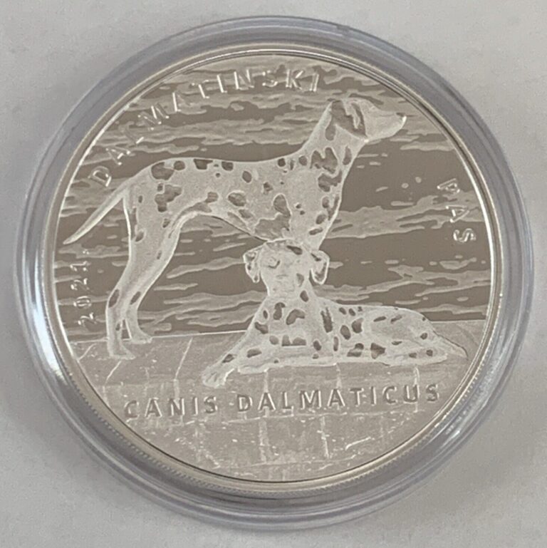 Read more about the article 2021 Croatia Dalmatian Dog 1 oz Silver Coin in Capsule