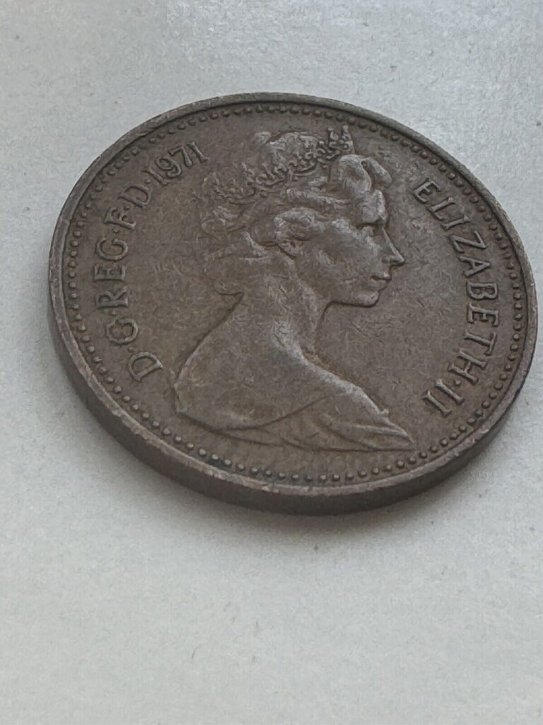 Read more about the article 1971 New Penny 1P Queen Elizabeth II United Kingdom Coin RARE