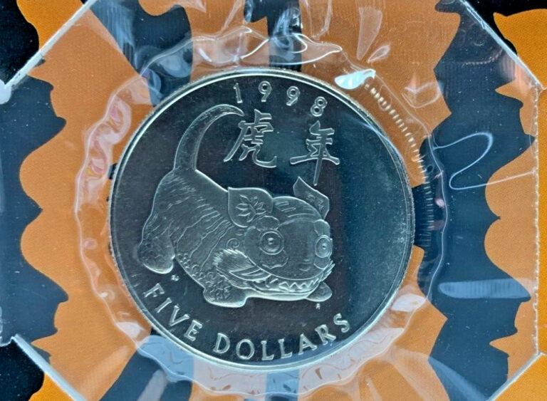 Read more about the article Marshall Islands 1998 Year of the Tiger $5 Five Dollar Coin Sealed Uncirculated