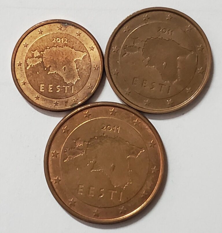 Read more about the article Estonia set of 3 Coins