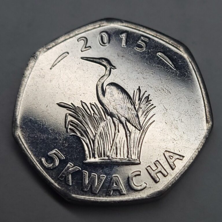 Read more about the article HEPTAGON COIN-MALAWI-AFRICA 2015 5 KWACHA-KM#213-22MM-PURPLE HERON-*STEELCITY*