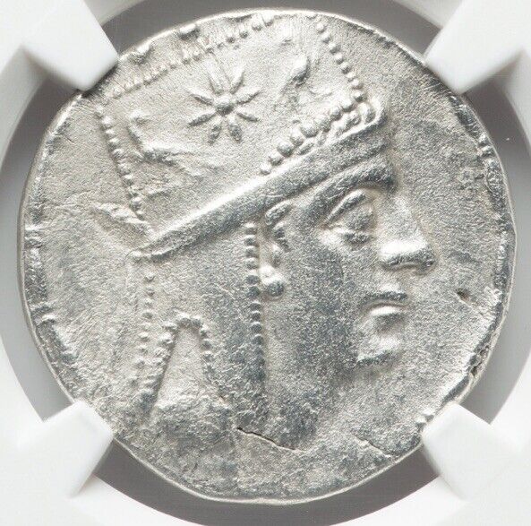 Read more about the article Tigranes II 95-56 BC  Tetradrachm Kings of Armenia  Armenian Silver Coin  NGC XF