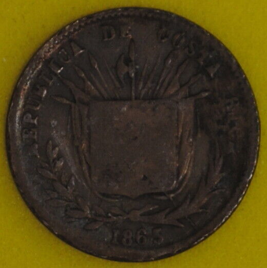 Read more about the article 1865GW Costa Rica 5 Centavos Fine Details