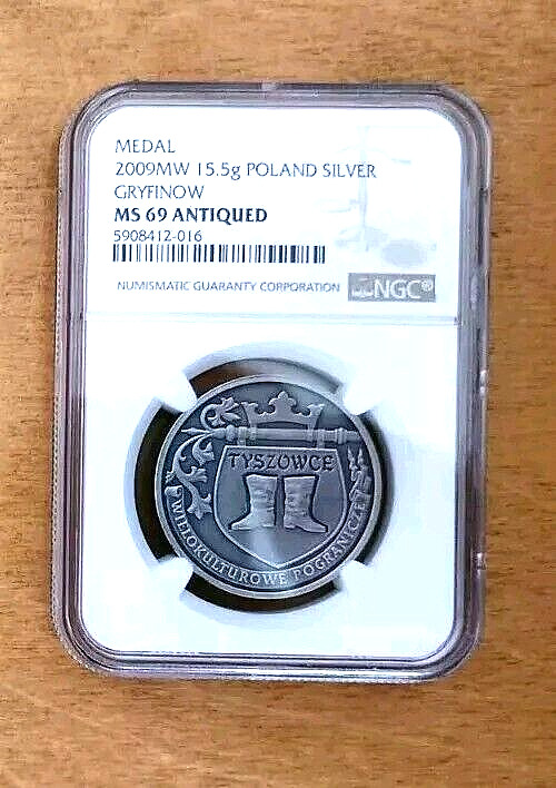 Read more about the article 2009 Poland Antiqued Silver Coin Gryfinow NGC MS69