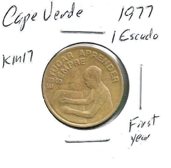 Read more about the article 1977 CAPE VERDE AFRICA 1 ESCUDO COIN – KM# 17 – GREAT DETAIL! – FREE SHIPPING
