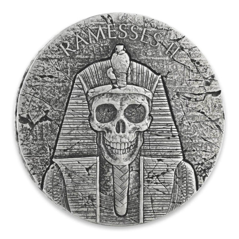 Read more about the article 2017 Republic Of Chad RAMSSES II Afterlife Egyptian Relic 2 OZ .999 SILVER Coin