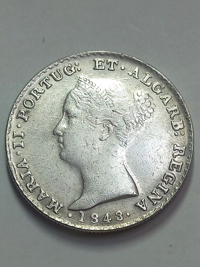 Read more about the article Coin 500 reis 1843 Portugal  Queen Maria II