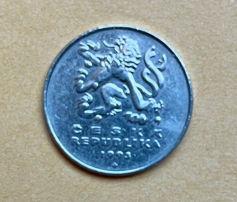 Read more about the article 1993 CZECHOSLOVAKIA 5 KORUN CESKA REPUBLIKA CIRCULATED COIN CZECH REPUBLIC