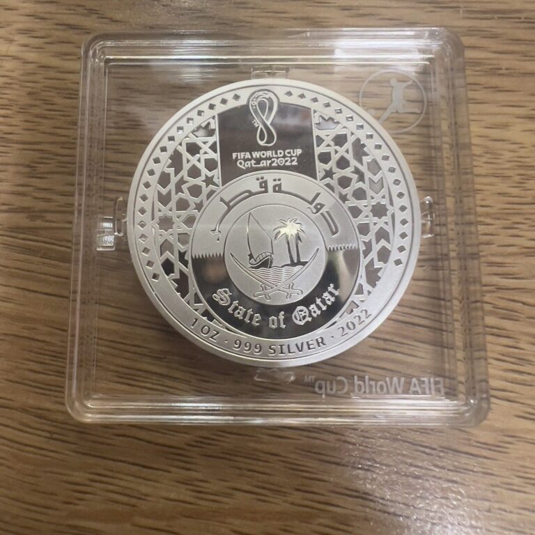 Read more about the article 2022 1 oz Proof Qatar Silver FIFA World Cup Amazing Coin