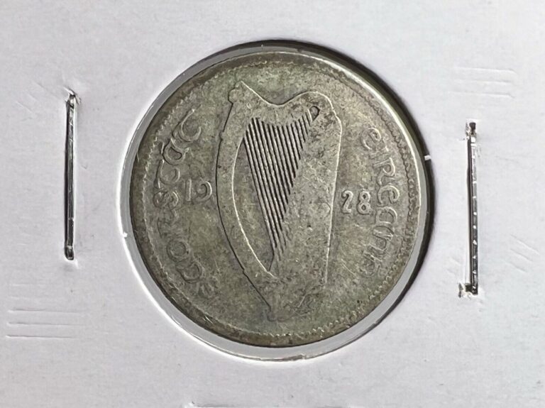 Read more about the article 1928 Ireland 1 Scilling Circulated Silver Coin A45