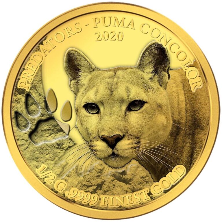 Read more about the article 2020 Senegal Gold Proof Coin Puma Big Cat Panther Mountain Lion Cougar Wildlife