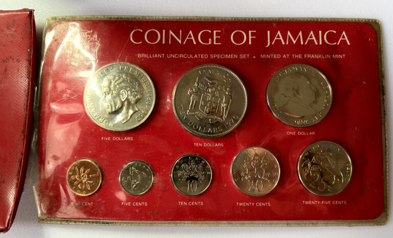 Read more about the article 1975 Jamaica Silver 8x Coin Uncirculated Mint Set  With Case From the