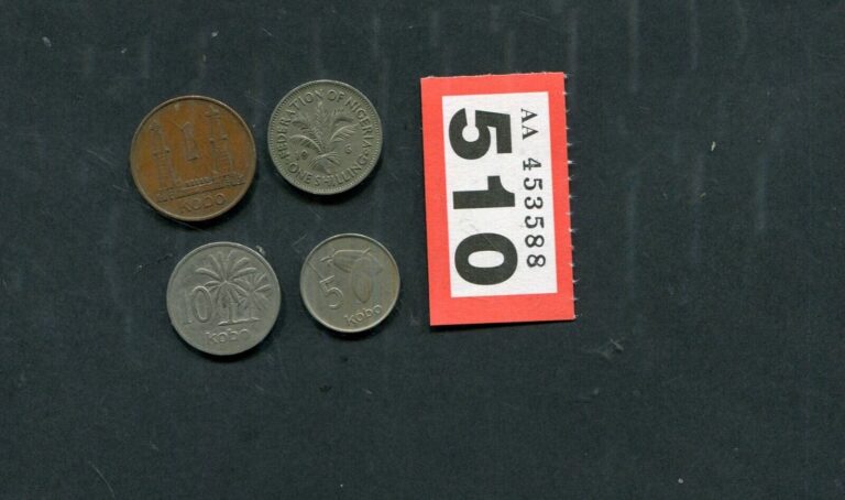 Read more about the article Lot of  4  coins of    Nigeria