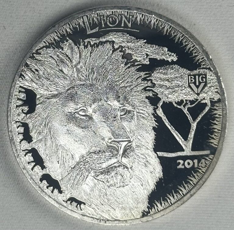 Read more about the article 2014 Tanzania Big Five- Lion High Relief 1 oz Silver