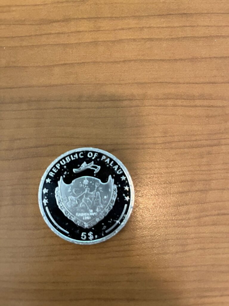 Read more about the article 2013 Republic of Palau $5 Silver Coin (Rainbow’s End / Mountains and Flora)