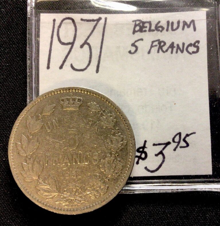 Read more about the article 1931 Belgium 5 Francs! ENN Coins
