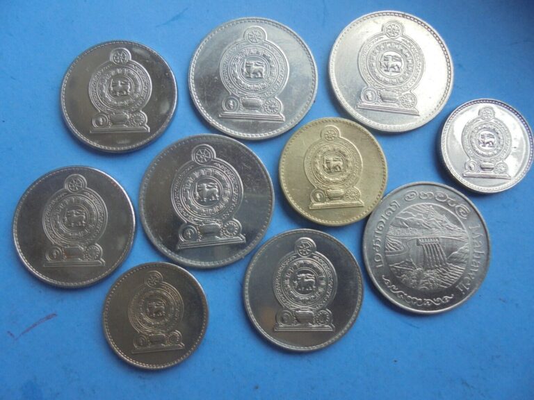 Read more about the article Sri Lanka  50 Cents and Rupees  10 coins  as shown.