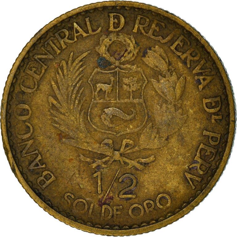 Read more about the article Peru 1/2 Sol de Oro Coin | Casa de Moneda | KM239 | 1965