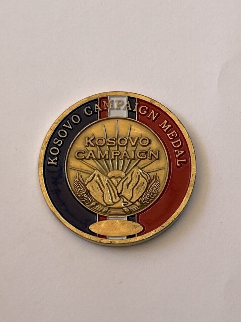 Read more about the article Kosovo Campaign Medal In Defense Of Humanity Challenge Coin