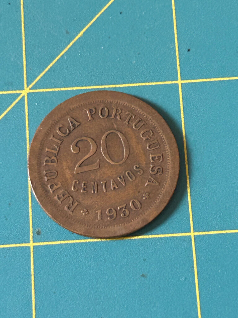 Read more about the article 1930 Cape Verde 20 Centavos coin