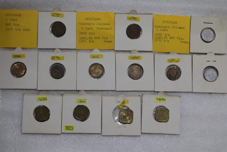 Read more about the article SURINAME – CENTS COLLECTION – 13 COINS B49 #1188