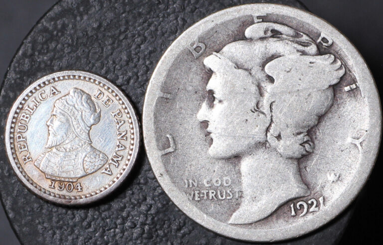 Read more about the article 1904 Panama “Pill” AU-BU / Silver 2-1/2 Centesimo Coin / World’s Smallest Coin