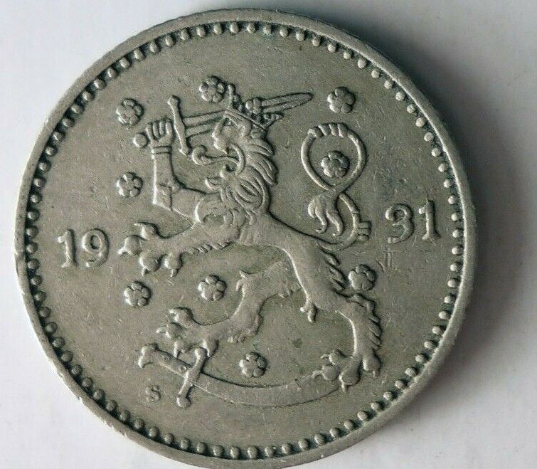 Read more about the article 1931 FINLAND MARKKA – High Quality – Rare Series/Date – FINLAND BIN #MK