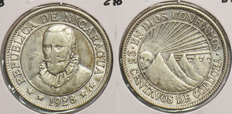 Read more about the article Nicaragua 1928 25 Centavos P490082 combine shipping