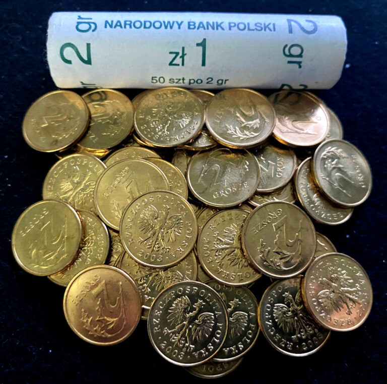 Read more about the article Poland 2 Groszy KM277 1990-2012 50 Coins Roll UNC World Coins