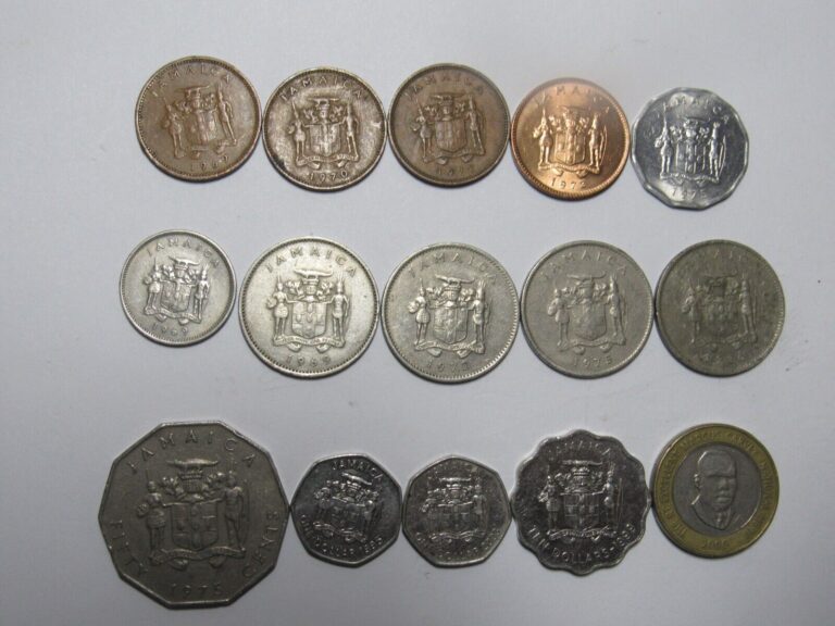 Read more about the article Lot of 15 Different Jamaica Coins – 1969 to 2003 – Circulated