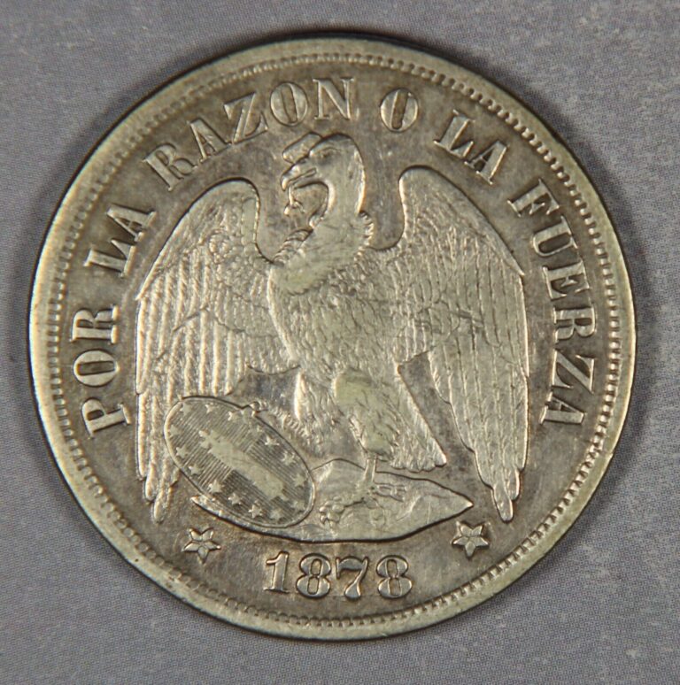 Read more about the article 1878 Republic of Chile Un Peso Silver Coin